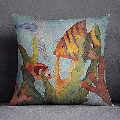 Bonamaison kuddfodral, polyester, flerfärgad, 45 x 45 cm Bonamaison kuddfodral, polyester, flerfärgad, 45 x 45 cm