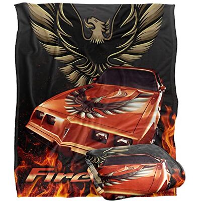 LOGOVISION Pontiac filt, 152 x 127 cm Firebird Flames silkeslen känsla supermjuk överkastfilt LOGOVISION Pontiac filt, 152 x 127 cm Firebird Flames silkeslen känsla supermjuk överkastfilt