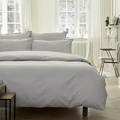 ESSIX Påslakan i bomullssatin, stort hotell, silver, 200 x 200 cm, ESSIX Påslakan i bomullssatin, stort hotell, silver, 200 x 200 cm,