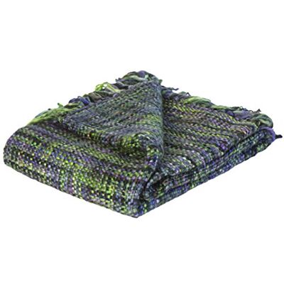 Jute & Co. Jute & co Tancibar högklassig filt tyg handarbete, 100 % akryl, grön, enkelsäng, 150 x 125 x 0,5 cm Jute & Co. Jute & co Tancibar högklassig filt tyg handarbete, 100 % akryl, grön, enkelsäng, 150 x 125 x 0,5 cm