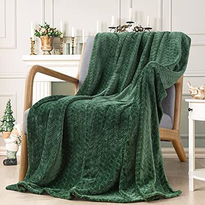 inhand fleece prydnadsfiltar, supermjuka flanell mysiga filtar för vuxna, tvättbar lätt luddig filt för bäddsoffa kontor, överkaststorlek varma plyschfiltar för alla årstider (127 x 152 cm, grön) inhand fleece prydnadsfiltar, supermjuka flanell mysiga filtar för vuxna, tvättbar lätt luddig filt för bäddsoffa kontor, överkaststorlek varma plyschfiltar för alla årstider (127 x 152 cm, grön)