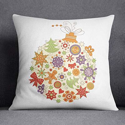 Bonamaison dekorativt kuddöverdrag, polyester, flerfärgad, 45 x 45 cm Bonamaison dekorativt kuddöverdrag, polyester, flerfärgad, 45 x 45 cm