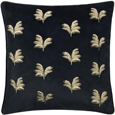 Paoletti Guilded Palms broderad fjäderfylld kudde – svart – 45 x 45 cm Paoletti Guilded Palms broderad fjäderfylld kudde – svart – 45 x 45 cm