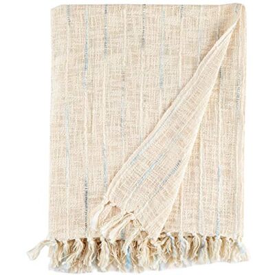 Heckett Lane Cilian Plaid, 100% polyester, Off-white, 140 x 220 Cm, 1.0 Pieces Heckett Lane Cilian Plaid, 100% polyester, Off-white, 140 x 220 Cm, 1.0 Pieces