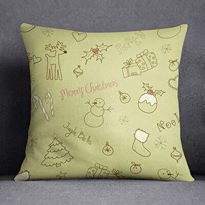 Bonamaison dekorativt kuddöverdrag, polyester, flerfärgad, 45 x 45 cm Bonamaison dekorativt kuddöverdrag, polyester, flerfärgad, 45 x 45 cm
