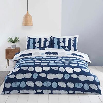 Rapport Home Truro Mircrofiber dubbel storlek vändbart påslakanset blått Rapport Home Truro Mircrofiber dubbel storlek vändbart påslakanset blått