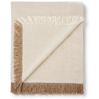 Martina Home Spike Foulard Multipurpose, 80% Bomull, 20% Polyester, Rå/Beige, 300 x 260 cm Martina Home Spike Foulard Multipurpose, 80% Bomull, 20% Polyester, Rå/Beige, 300 x 260 cm