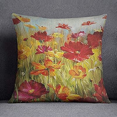 Bonamaison kuddfodral, bomull, flerfärgad, 45 x 45 Bonamaison kuddfodral, bomull, flerfärgad, 45 x 45