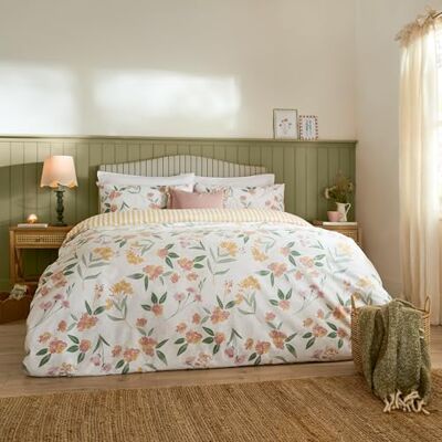 furn. Wylder Nature Betsie påslakanset – mjuka vändbara blommiga och randiga sängkläder (gul – king) furn. Wylder Nature Betsie påslakanset – mjuka vändbara blommiga och randiga sängkläder (gul – king)
