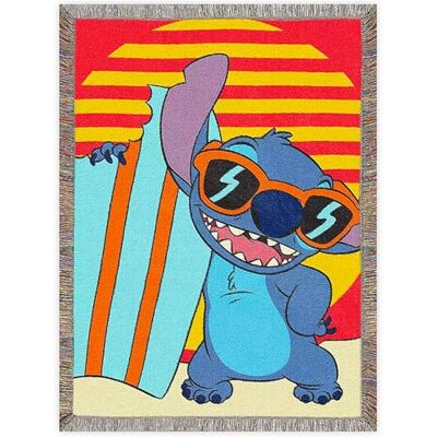 Northwest Vävd gobeläng prydnadsfilt, 122 cm x 152 cm, Lilo & Stitch häng tio Northwest Vävd gobeläng prydnadsfilt, 122 cm x 152 cm, Lilo & Stitch häng tio