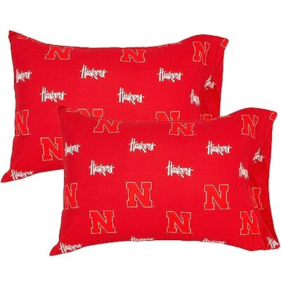 College Covers College täcker allt bekvämt Nebraska Cornhuskers örngott par, standard, 50,8 cm x 76,2 cm, inkluderar 2 örngott College Covers College täcker allt bekvämt Nebraska Cornhuskers örngott par, standard, 50,8 cm x 76,2 cm, inkluderar 2 örngott