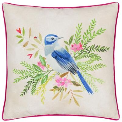 furn. Evans Lichfield Daisy Hill Bluebird tryckt fjäder fylld kudde flerfärgad/rosa 45 x 45 cm furn. Evans Lichfield Daisy Hill Bluebird tryckt fjäder fylld kudde flerfärgad/rosa 45 x 45 cm