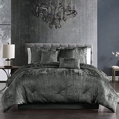 Riverbrook Home Påslakanset polyester, kol, king size-säng Riverbrook Home Påslakanset polyester, kol, king size-säng