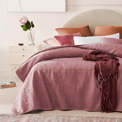 room99 Leila elegant överkast i rosa, 200 x 220 cm, mångsidig filt som sängöverkast eller sofföverkast, överkast för säng och soffa, täcke, stil, perfekt som sängspread room99 Leila elegant överkast i rosa, 200 x 220 cm, mångsidig filt som sängöverkast eller sofföverkast, överkast för säng och soffa, täcke, stil, perfekt som sängspread