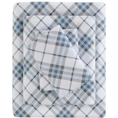 SLEEP PHILOSOPHY True North by Mysig flanell varmt 100% bomullslakan – nyhetstryck djur stjärnor söt ultramjuk kallt väder sängkläder set, Cal King, blå pläd 4 delar SLEEP PHILOSOPHY True North by Mysig flanell varmt 100% bomullslakan – nyhetstryck djur stjärnor söt ultramjuk kallt väder sängkläder set, Cal King, blå pläd 4 delar