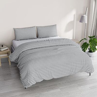 Italian Bed Linen Athena påslakanset med tryckpåse och örngott, CLARA FUMO, dubbel Italian Bed Linen Athena påslakanset med tryckpåse och örngott, CLARA FUMO, dubbel