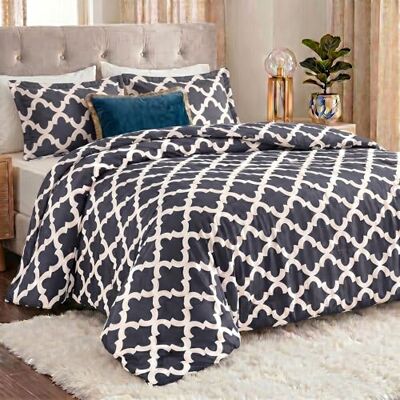 Utopia Bedding King täcke set (grå) med 2 örngott – sängkläder täcke set – duntäcke – mjukt och bekvämt – maskintvättbar Utopia Bedding King täcke set (grå) med 2 örngott – sängkläder täcke set – duntäcke – mjukt och bekvämt – maskintvättbar