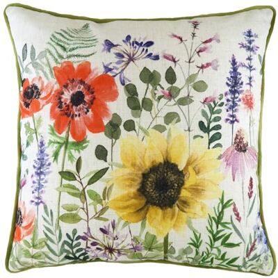Evans Lichfield vilda blommor Emma rörledd fjäder rik fylld kudde Evans Lichfield vilda blommor Emma rörledd fjäder rik fylld kudde