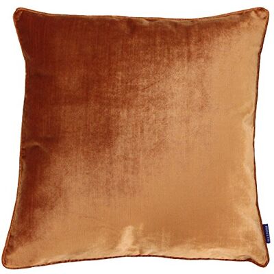 Paoletti Riva Luxe sammetskuddöverdrag – rostorange – mjukt sammetskänsla tyg – vändbart – dolt blixtlås – maskintvättbar – 100% polyester – 55 x 55 cm (22 tum x 22 tum) Paoletti Riva Luxe sammetskuddöverdrag – rostorange – mjukt sammetskänsla tyg – vändbart – dolt blixtlås – maskintvättbar – 100% polyester – 55 x 55 cm (22 tum x 22 tum)