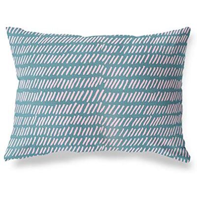 Bonamaison dekorativt kuddöverdrag, slumpmässigt mönster prydnadskuddöverdrag, heminredning örngott för vardagsrum, soffa, sovrum, storlek: 45 x 60 cm – designad och tillverkad i Turkiet Bonamaison dekorativt kuddöverdrag, slumpmässigt mönster prydnadskuddöverdrag, heminredning örngott för vardagsrum, soffa, sovrum, storlek: 45 x 60 cm – designad och tillverkad i Turkiet