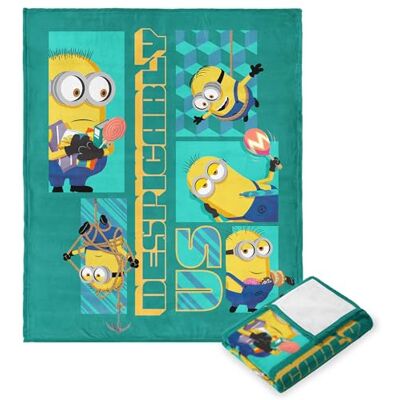 Northwest Despicable Me 4 moln filt, supermjuk plyschfilt, 127 x 152 cm, Minion Bonanza Northwest Despicable Me 4 moln filt, supermjuk plyschfilt, 127 x 152 cm, Minion Bonanza