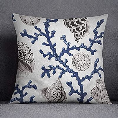 Bonamaison kuddfodral, bomull, flerfärgad, 45 x 45 Bonamaison kuddfodral, bomull, flerfärgad, 45 x 45