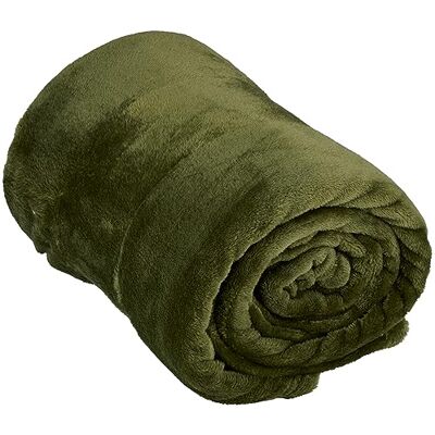 ArtiCasa Fleecefilt 150 x 200 cm – överkast – gosig filt för soffa – 1 person sofföverdrag – dekoration vardagsrum – maskintvättbar – mörkgrön – fleece/polyester ArtiCasa Fleecefilt 150 x 200 cm – överkast – gosig filt för soffa – 1 person sofföverdrag – dekoration vardagsrum – maskintvättbar – mörkgrön – fleece/polyester