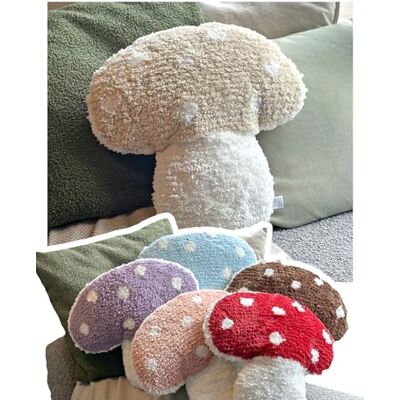Dreamstall Svamp prydnadskudde dekorativ kudde söt dekor 40 x 40 (krämfärgad) Dreamstall Svamp prydnadskudde dekorativ kudde söt dekor 40 x 40 (krämfärgad)