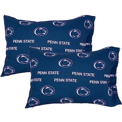 College Covers College täcker allt bekvämt Penn State Nittany Lions örngott par, standard, 50 x 76 cm, inkluderar 2 örngott College Covers College täcker allt bekvämt Penn State Nittany Lions örngott par, standard, 50 x 76 cm, inkluderar 2 örngott
