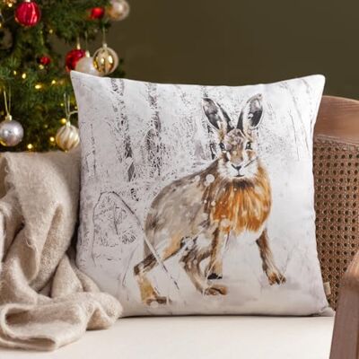 furn. Evans Lichfield jul hare festlig fjäder rik fylld kudde furn. Evans Lichfield jul hare festlig fjäder rik fylld kudde