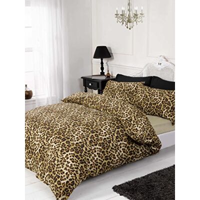 Rapport Leopard 4-delat bäddset, dubbelnaturlig, polyesterbomull Rapport Leopard 4-delat bäddset, dubbelnaturlig, polyesterbomull