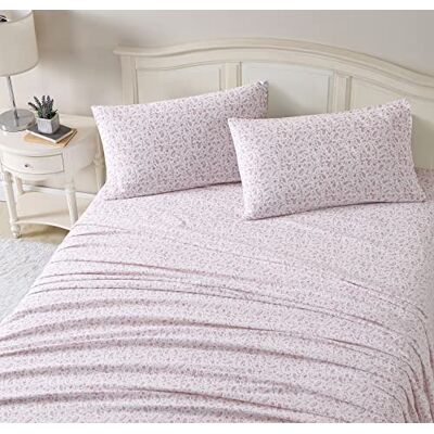 Laura Ashley Home Twin lakan, bomull flanell sängklädesset, borstad för extra mjukhet och komfort (Paisley Prance, Twin) Laura Ashley Home Twin lakan, bomull flanell sängklädesset, borstad för extra mjukhet och komfort (Paisley Prance, Twin)