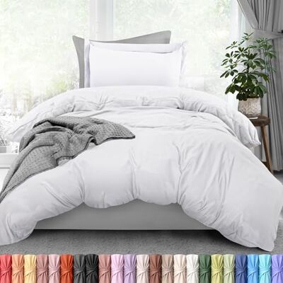 Utopia Bedding Utopia Sängkläder, påslakan, dubbelstorleksset – 1 påslakan med 1 örngott – 2 delar täckesskydd med dragkedja – ultramjuk borstad mikrofiber, 152 x 230 cm (dubbel, vit) Utopia Bedding Utopia Sängkläder, påslakan, dubbelstorleksset – 1 påslakan med 1 örngott – 2 delar täckesskydd med dragkedja – ultramjuk borstad mikrofiber, 152 x 230 cm (dubbel, vit)