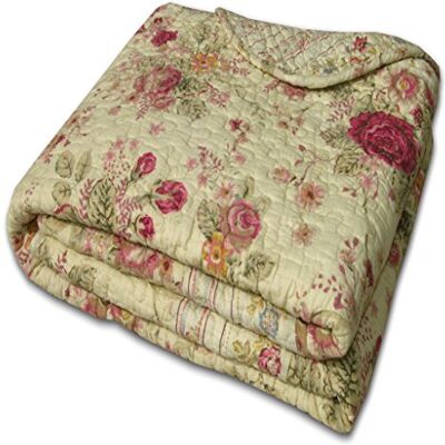 Greenland Home Antik Ros - Blommönstrad Dynaöverdrag - 100% Bomull - 127x152.4cm Greenland Home Antik Ros - Blommönstrad Dynaöverdrag - 100% Bomull - 127x152.4cm