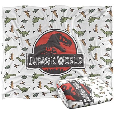 LOGOVISION Jurassic World Fallen Kingdom Dino skissmönster officiellt licensierad silkeslen touch supermjuk filt 152 x 127 cm LOGOVISION Jurassic World Fallen Kingdom Dino skissmönster officiellt licensierad silkeslen touch supermjuk filt 152 x 127 cm