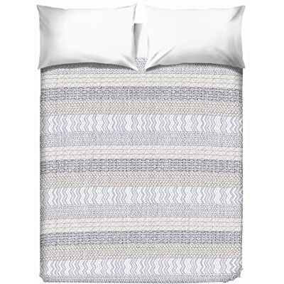 PENSIERI DELICATI Påslakan för dubbelsäng 260 x 280 cm, 100% bomull pique-presenning, perfekt som dekorduk, filt spara säng 2 rutor, aztec grå, 100% tillverkad i Italien PENSIERI DELICATI Påslakan för dubbelsäng 260 x 280 cm, 100% bomull pique-presenning, perfekt som dekorduk, filt spara säng 2 rutor, aztec grå, 100% tillverkad i Italien
