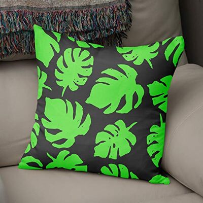Bonamaison dekorativt kuddöverdrag neongrön rök prydnadskudde överdrag, hem dekorativa örngott för vardagsrum, soffa, sovrum, storlek: 50 x 50 cm – designad och tillverkad i Turkiet Bonamaison dekorativt kuddöverdrag neongrön rök prydnadskudde överdrag, hem dekorativa örngott för vardagsrum, soffa, sovrum, storlek: 50 x 50 cm – designad och tillverkad i Turkiet