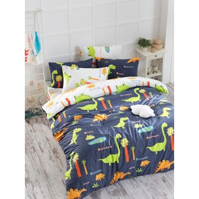 Nuit Des Rêves Elegant Double Quilt Cover Set (200 x 200 cm), mörkblå, 65% bomull/35% polyester 2 örngott (80 x 80 cm) Kan tvättas i maskin, knappstängning Nuit Des Rêves Elegant Double Quilt Cover Set (200 x 200 cm), mörkblå, 65% bomull/35% polyester 2 örngott (80 x 80 cm) Kan tvättas i maskin, knappstängning