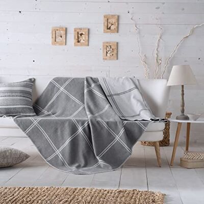 VIALMAN Filt Multipurpose, Fular Soffa Täcker Nature 3 180 X 240 Färg Grå VIALMAN Filt Multipurpose, Fular Soffa Täcker Nature 3 180 X 240 Färg Grå