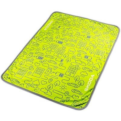 Skoda 6U0084503 Barnfilt 100 x 75 cm filt krypfilt gosig filt Skoda 6U0084503 Barnfilt 100 x 75 cm filt krypfilt gosig filt