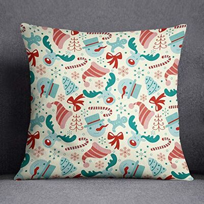Bonamaison dekorativt kuddöverdrag, polyester, flerfärgad, 45 x 45 cm Bonamaison dekorativt kuddöverdrag, polyester, flerfärgad, 45 x 45 cm