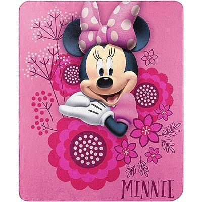 Northwest The Company Disney's Minnie's Bowtique, So Many Bows fleecefilt 114 cm x 152 cm, flerfärgad Northwest The Company Disney's Minnie's Bowtique, So Many Bows fleecefilt 114 cm x 152 cm, flerfärgad