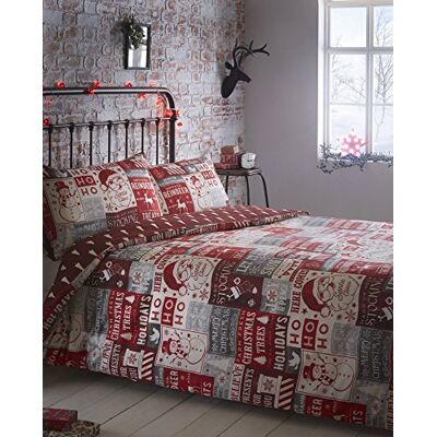 Bedmaker Ho Ho Ho Jul Dubbeltäckeöverdragssats Bedmaker Ho Ho Ho Jul Dubbeltäckeöverdragssats