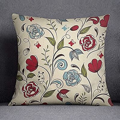 Bonamaison kuddfodral, bomull, flerfärgad, 45 x 45 Bonamaison kuddfodral, bomull, flerfärgad, 45 x 45