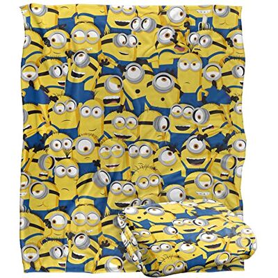 LOGOVISION Minions filt, Minion Group silkeslen känsla supermjuk filt, 152 x 127 cm LOGOVISION Minions filt, Minion Group silkeslen känsla supermjuk filt, 152 x 127 cm