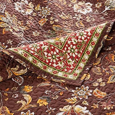 Greenland Home Fashions Greenland Home barfota bungalow Audrey filt, choklad Greenland Home Fashions Greenland Home barfota bungalow Audrey filt, choklad
