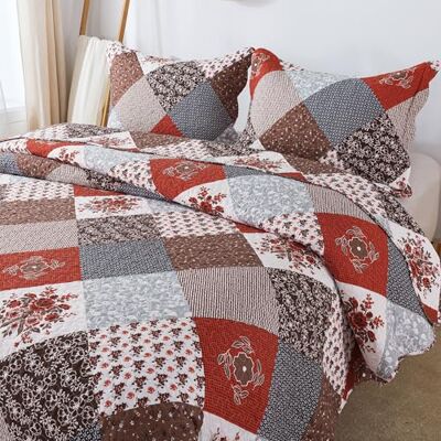 HoneiLife påslakanset king size – 3-delat mikrofiberöverkast vändbart överkast lapptäcke sängkläder set lätt sängöverkast blommiga sängöverkast alla årstider täcken – Amaranth röd HoneiLife påslakanset king size – 3-delat mikrofiberöverkast vändbart överkast lapptäcke sängkläder set lätt sängöverkast blommiga sängöverkast alla årstider täcken – Amaranth röd