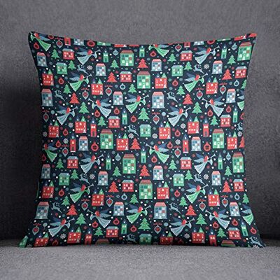 Bonamaison dekorativt kuddöverdrag, polyester, flerfärgad, 45 x 45 cm Bonamaison dekorativt kuddöverdrag, polyester, flerfärgad, 45 x 45 cm