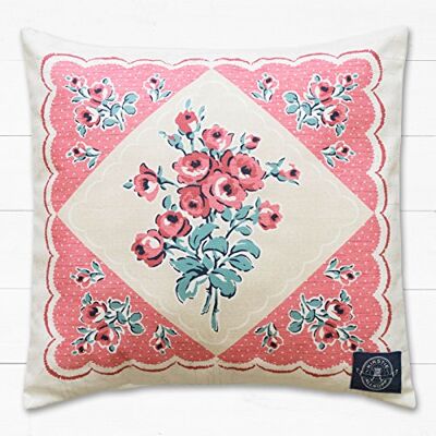Ashley Wilde Josie Line-sängkläder designad av Kirstie Allsopp Corail, tyg, flerfärgad, Chloe Coral Cushion Ashley Wilde Josie Line-sängkläder designad av Kirstie Allsopp Corail, tyg, flerfärgad, Chloe Coral Cushion