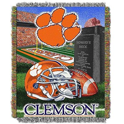 Northwest Officiellt licensierad NCAA "Home Field Advantage" vävd tapet överkast filt, 48" x 60", flerfärgad Clemson Tigers 48x60 Northwest Officiellt licensierad NCAA "Home Field Advantage" vävd tapet överkast filt, 48" x 60", flerfärgad Clemson Tigers 48x60